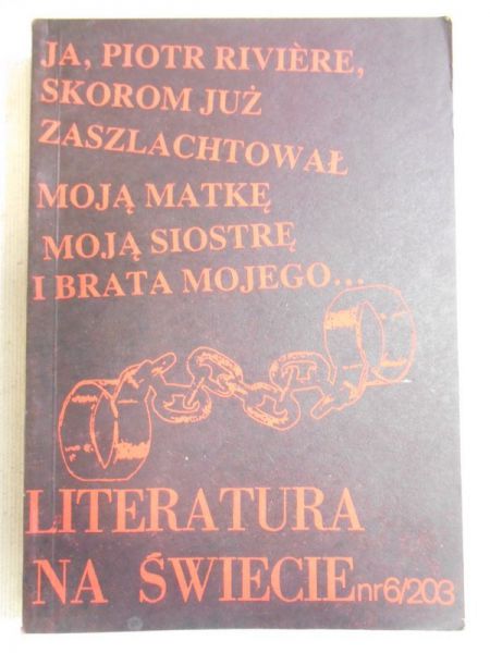 Bielska-Zientarska Maria (red.) - Literatura na świecie nr 6/203
