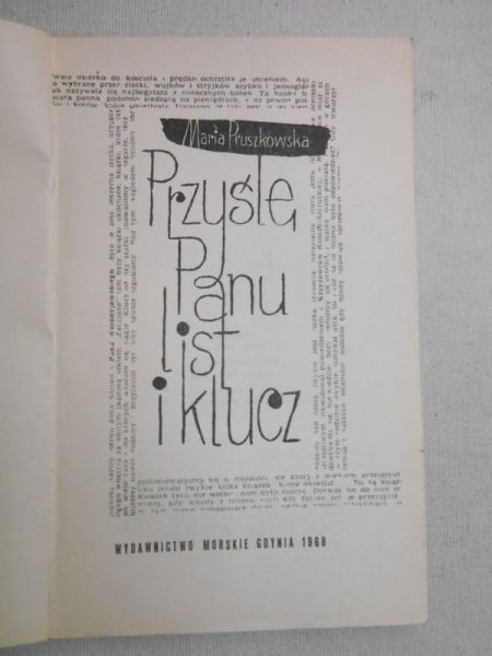 Pruszkowska Maria - Przyślę Panu list i klucz