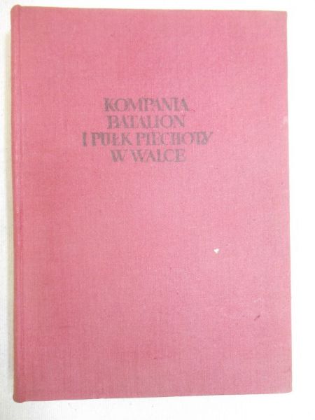 Kompania batalion i pułk piechoty  w walce