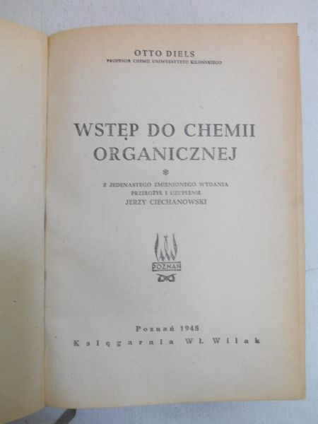 Wstęp do chemii organicznej, 1948 r.
