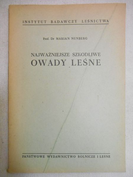 Najważniejsze szkodliwe owady leśne, 1450 r.