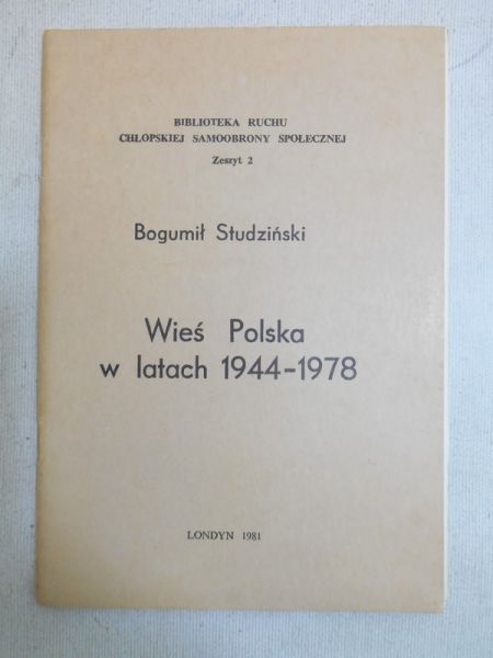 Wieś Polska w latach 1944-1978