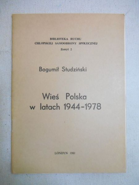 Wieś Polska w latach 1944-1978