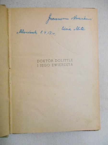 Doktor Dolittle: Jego zwierzęta, 1948 r.