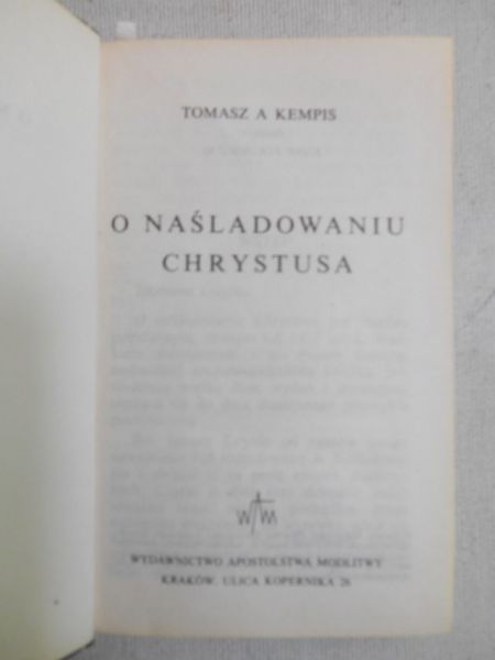 O naśladowaniu Chrystusa