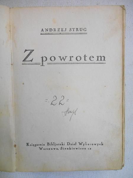 Z powrotem, 1925 r.