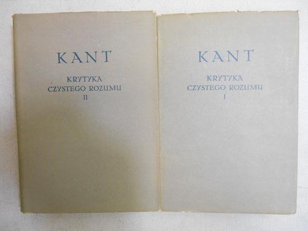 Krytyka czystego rozumu, Tom I-II