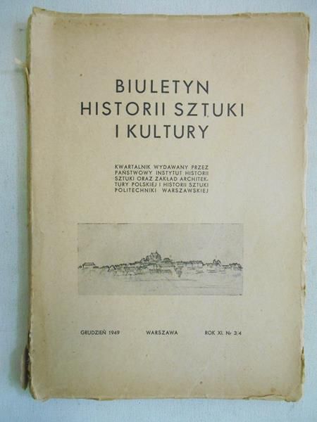 Biuletyn historii sztuki i kultury, grudzień 1949 r.