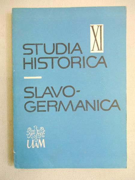Studia Historica Slavo-Germanica, tom XI
