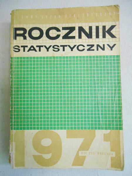 Rocznik statystyczny 1971