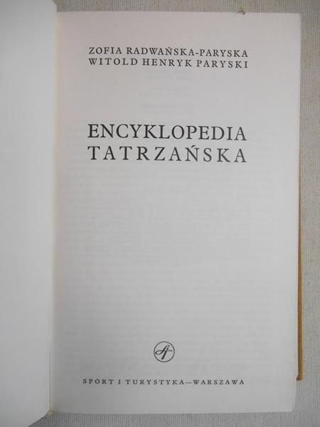 Encyklopedia  tatrzańska