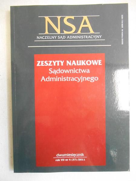 Zeszyty Naukowe Sądownictwa Administracyjnego 6/2006
