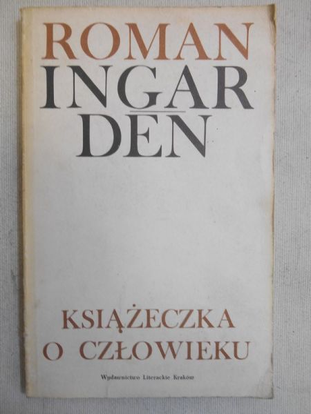 Ingarden Roman  - Książeczka o człowieku