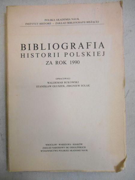 Bibliografia historii polskiej za rok 1990