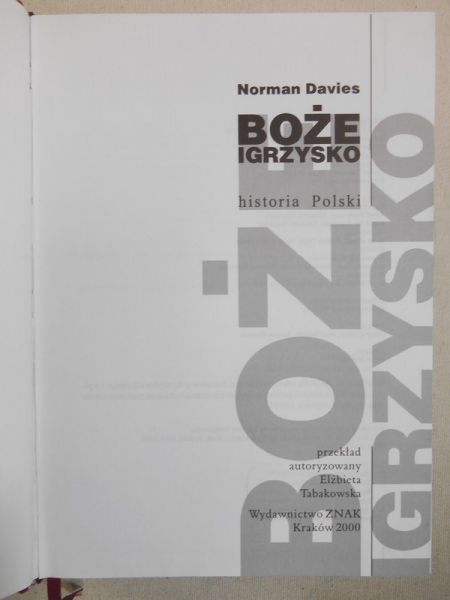 Davies Norman - Boże igrzysko