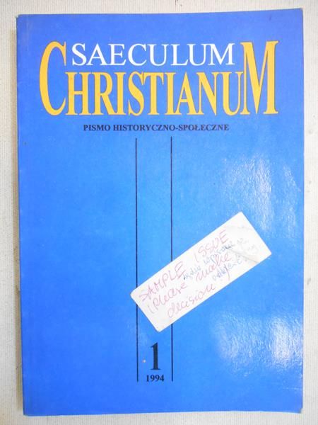 Saeculum Christianum nr 1/1994
