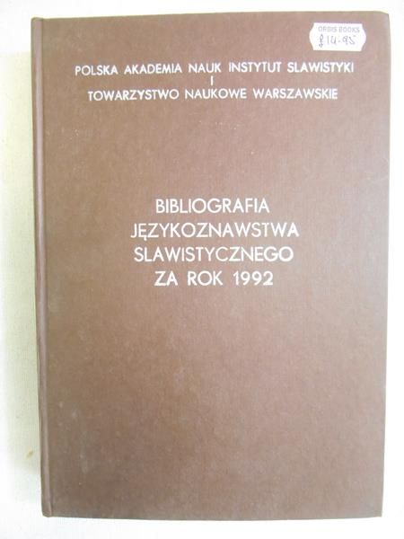 Karwatowa Rudnik- Zofia- Bibliografia językoznastwa slawistycznego