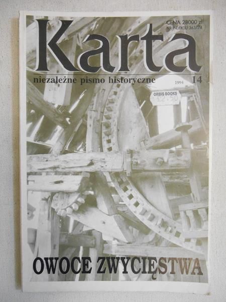 Gluza Zbigniew (red.) - Karta, nr 14/1994