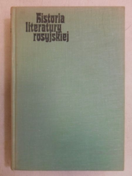 Historia literatury rosyjskiej, Tom I