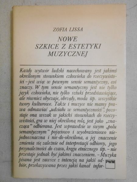 Nowe szkice z estetyki muzycznej