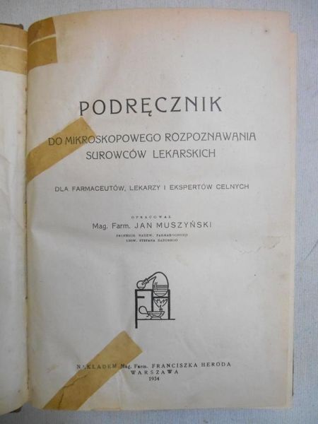 Podręcznik do mikroskopowego rozpoznawania surowców lekarskich