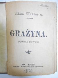 Mickiewicz Adam - Grażyna, 1923 r.