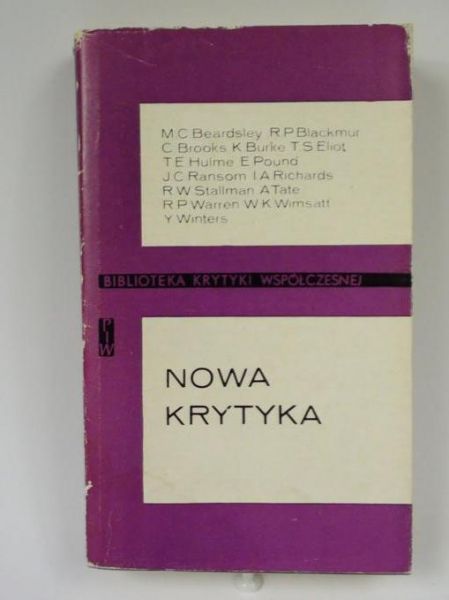 Nowa krytyka. Antologia