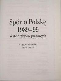 Spór o Polskę 1989-99