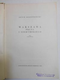 Warszawa Prusa i Gierymskiego