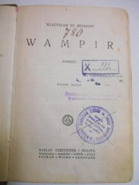 Wampir, 1925 r.