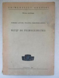 Langer Tomasz - Wstęp do prawoznawstwa