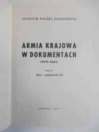 Czarnocka Halina  - Akademia Krajowa w dokumentach 1939-1945, T. IV