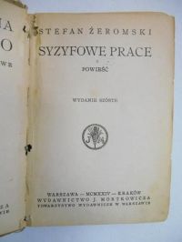 Syzyfowe prace, 1924 r.