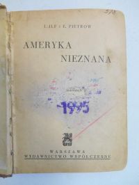 Ilf  - Ameryka nieznana, wyd. 1937 r.