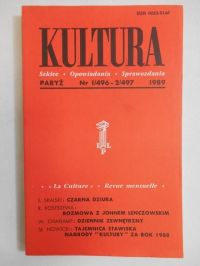 Kultura. Szkice, opowiadania, sprawozdania nr 1/496-2/497