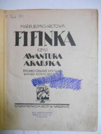 Buyno-Arctowa Maria - Fifinka, czyli awantura arabska, 1927 r.