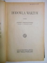 Hodowla warzyw, 1920r.