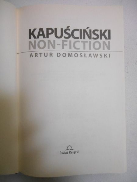 Kapuściński Non-Fiction