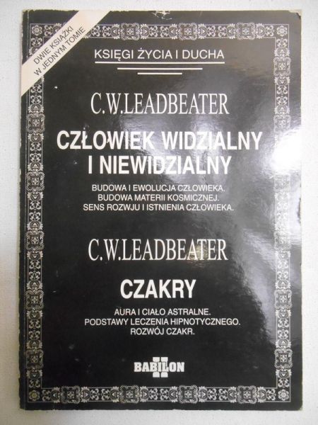 #Leadbeater Charles W. - #Człowiek widzialny i niewidzialny