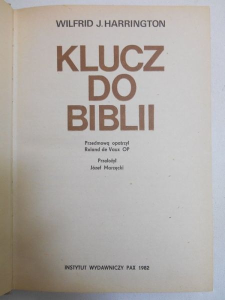Harrington Wilfrid J. - Klucz do Biblii