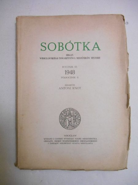 Sobótka, Rocznik III, 1948, Półrocznik II
