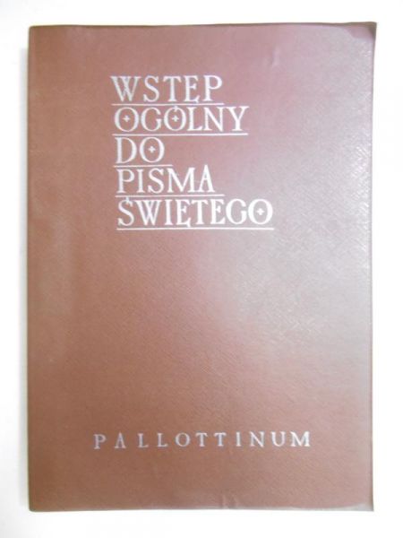 Wstęp ogólny do Pisma Świętego