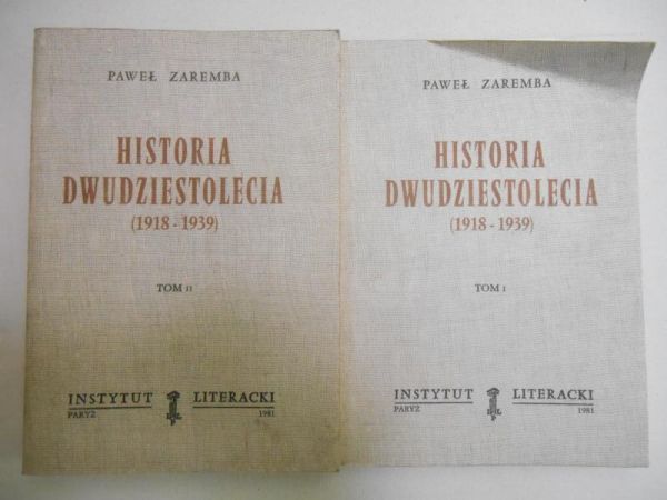 Historia dwudziestolecia (1918-1939), T. I-II