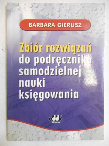 Zbiór rozwiązań do podręcznika samodzielnej nauki księgowania
