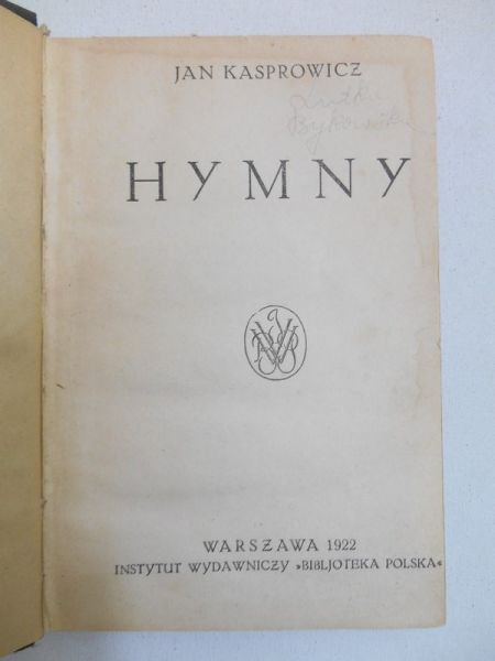 Hymny, 1922 r.