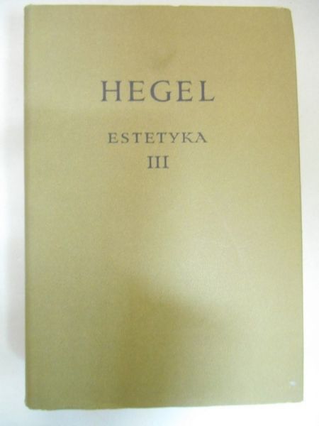 Wilhelm Friedrich - Estetyka, tom III