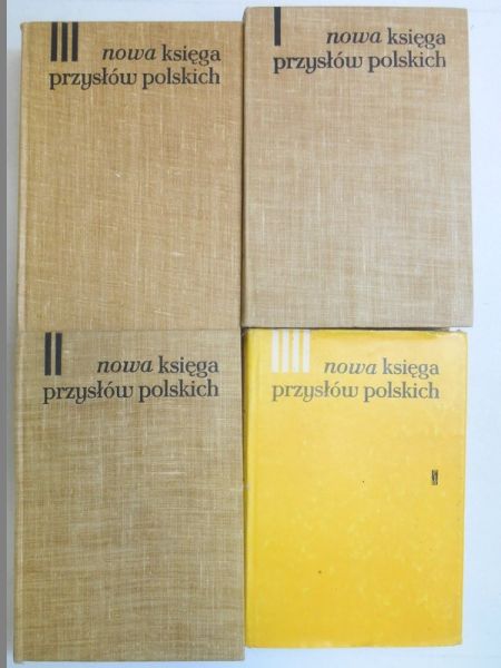 Nowa księga przysłów polskich,  tom I-IV