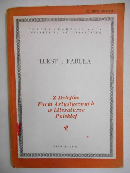 Niedzielski Czesław (red.) - Tekst i fabuła