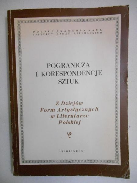 Pogranicza i korespondencje sztuk