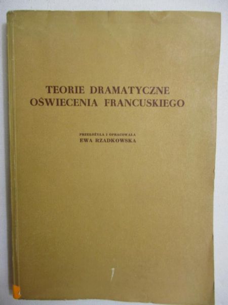 Teorie dramatyczne oświecenia francuskiego